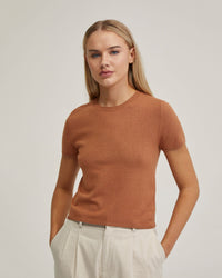 OLIVIA CROP KNIT TOP WOMENS KNITWEAR