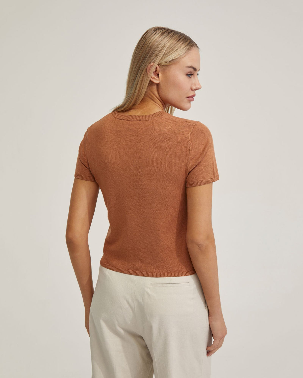 OLIVIA CROP KNIT TOP WOMENS KNITWEAR