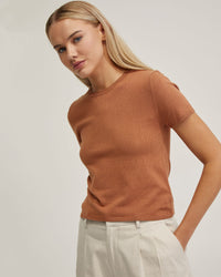 OLIVIA CROP KNIT TOP WOMENS KNITWEAR