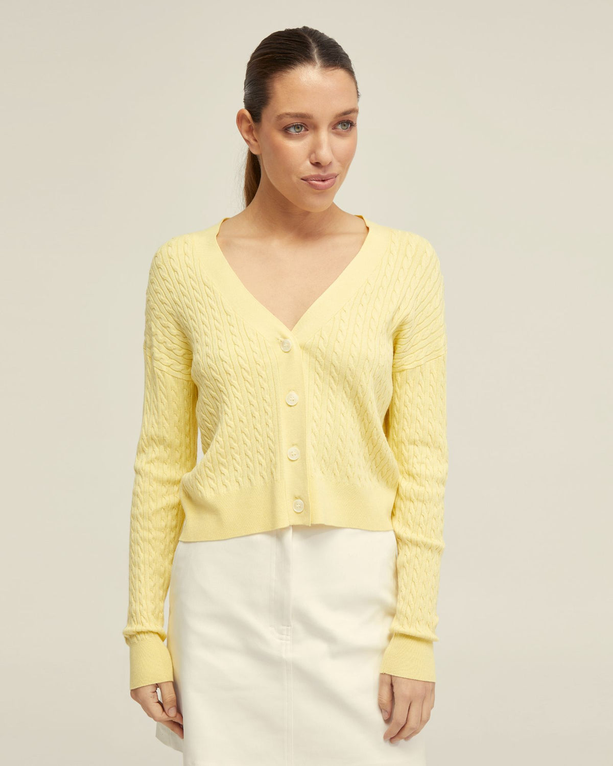 ERIN CABLE CARDIGAN WOMENS KNITWEAR