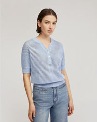 GITA KNITTED BUTTON TOP WOMENS KNITWEAR