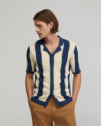 Marty Knitted Stripe Shirt MENS KNITWEAR