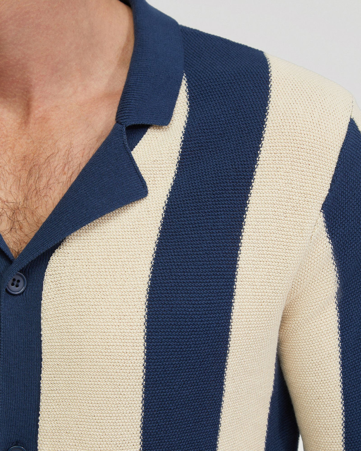 Marty Knitted Stripe Shirt MENS KNITWEAR