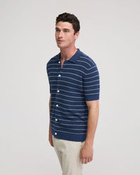 Carlos Stripe Knitted Shirt MENS KNITWEAR