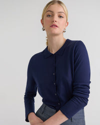 Edwina Silk Blend Polo Collar Knit WOMENS KNITWEAR
