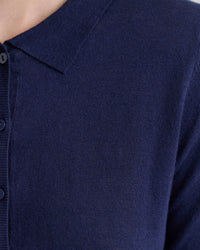 Edwina Silk Blend Polo Collar Knit WOMENS KNITWEAR
