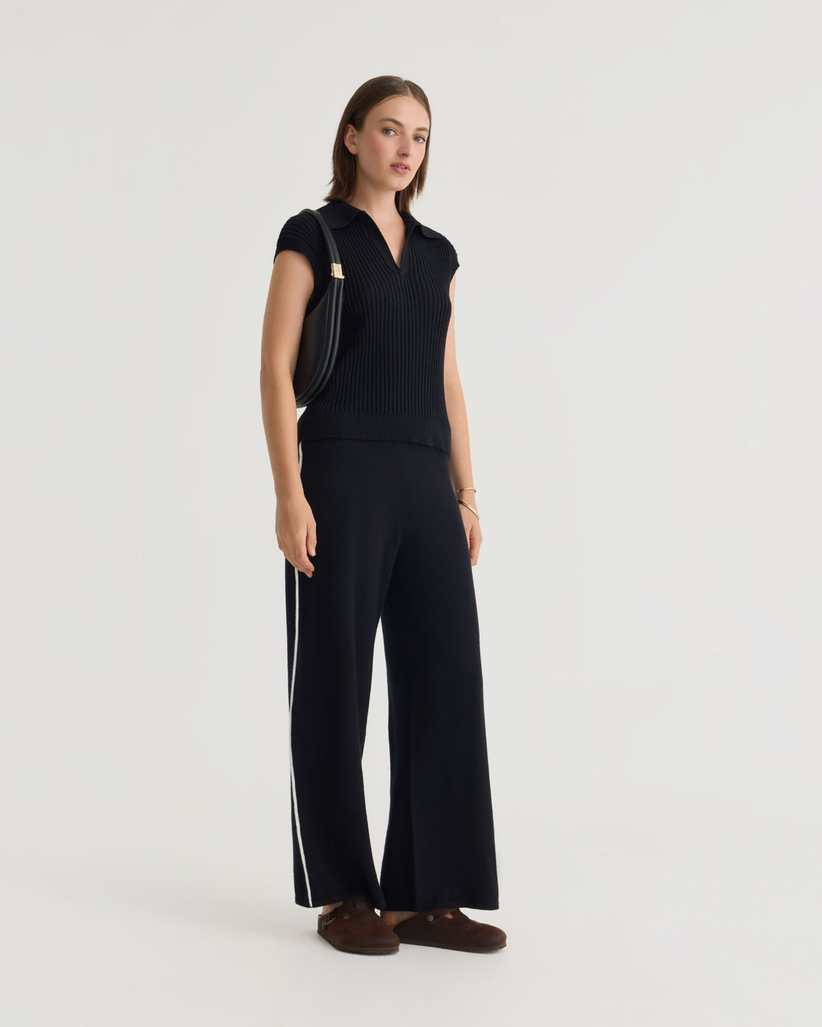 Becca Cashmere Blend Polo Knit WOMENS KNITWEAR
