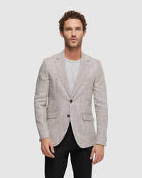 BLAKE LINEN CHECK BLAZER - AVAILABLE ~ 1-2 weeks MENS JACKETS AND COATS