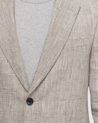 BLAKE LINEN CHECK BLAZER - AVAILABLE ~ 1-2 weeks MENS JACKETS AND COATS