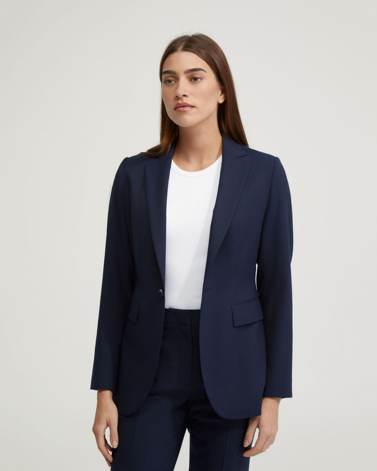 EBONY WOOL STRETCH SUIT JACKET – Oxford Shop