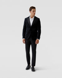 Blake Velvet Blazer With Peak Lapel