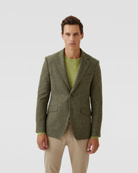 BLAKE WOOL RICH HERRINGBONE BLAZER MENS JACKETS AND COATS