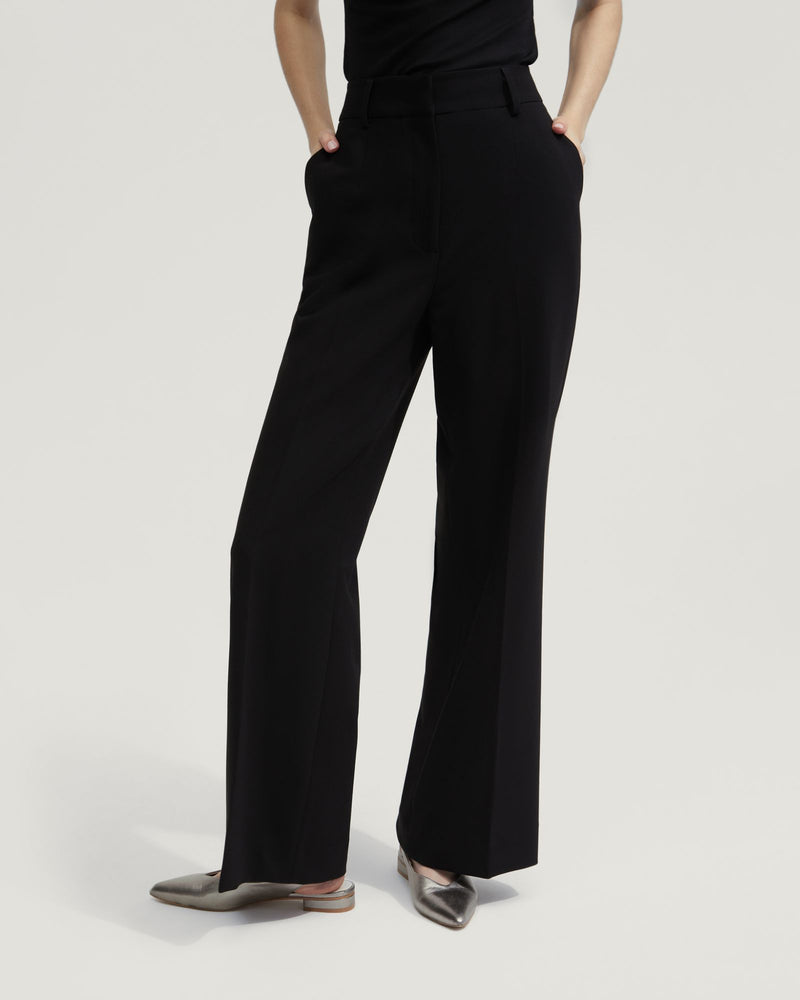 LYDIA STRETCH WIDE LEG PANTS WOMENS PANTS