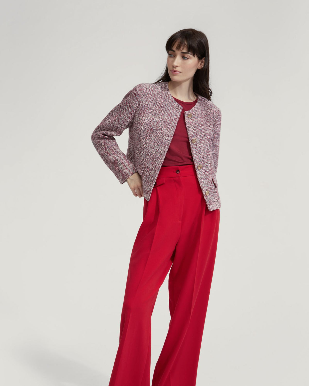 SOPHIA BOUCLE JACKET - AVAILABLE ~ 1-2 weeks WOMENS SUITS JKTS COATS