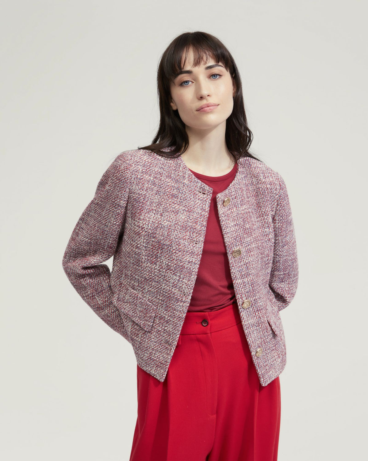 SOPHIA BOUCLE JACKET - AVAILABLE ~ 1-2 weeks WOMENS SUITS JKTS COATS