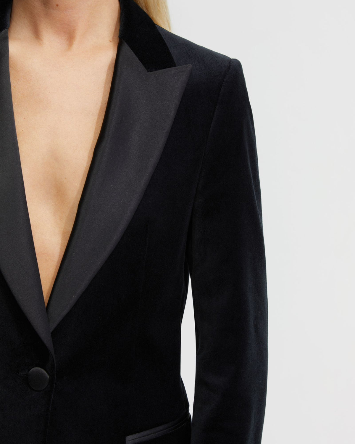 TRIXIE VELVET TUXEDO JACKET - AVAILABLE ~ 1-2 weeks WOMENS SUITS JKTS COATS