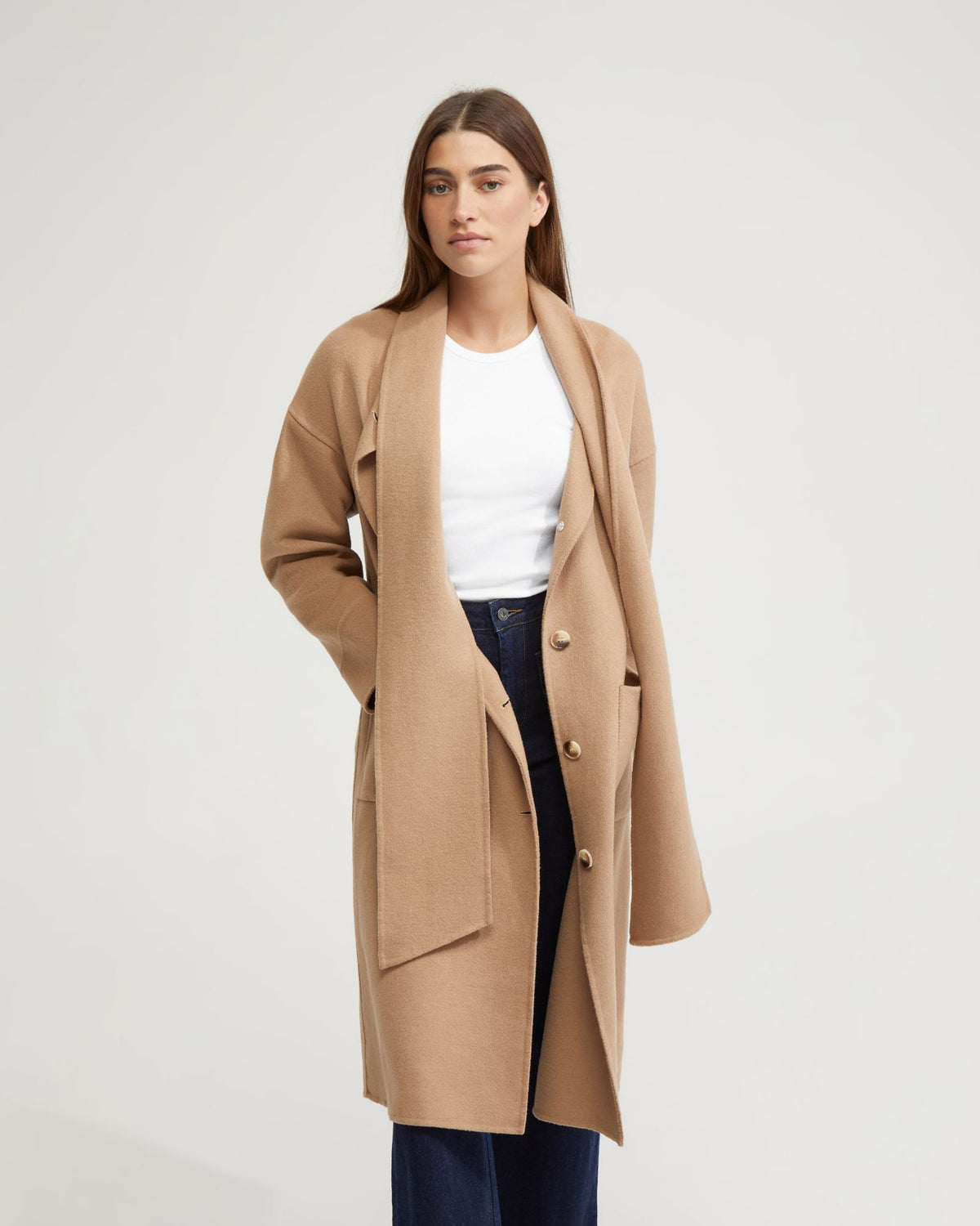 Scout Scarf Neck Unlined Coat