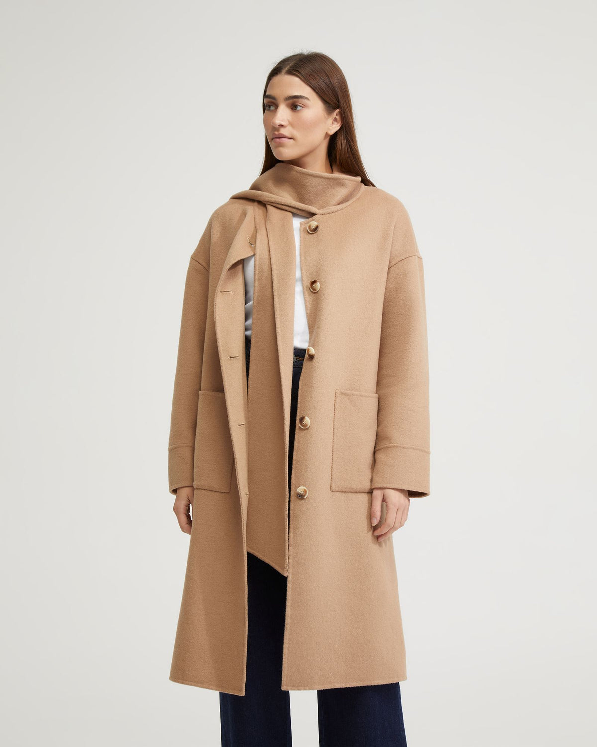 Scout Scarf Neck Unlined Coat