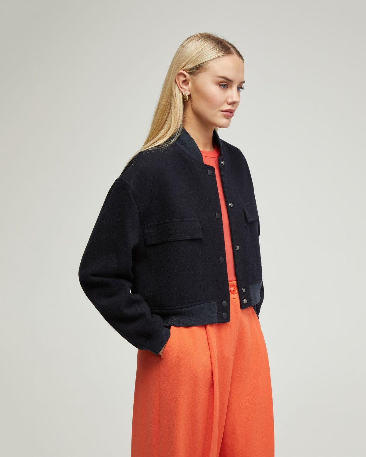 Freya Wool Rich Bomber Jacket Oxford Shop