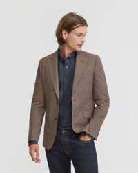 BLAKE COTTON WOOL BLEND BLAZER MENS JACKETS AND COATS