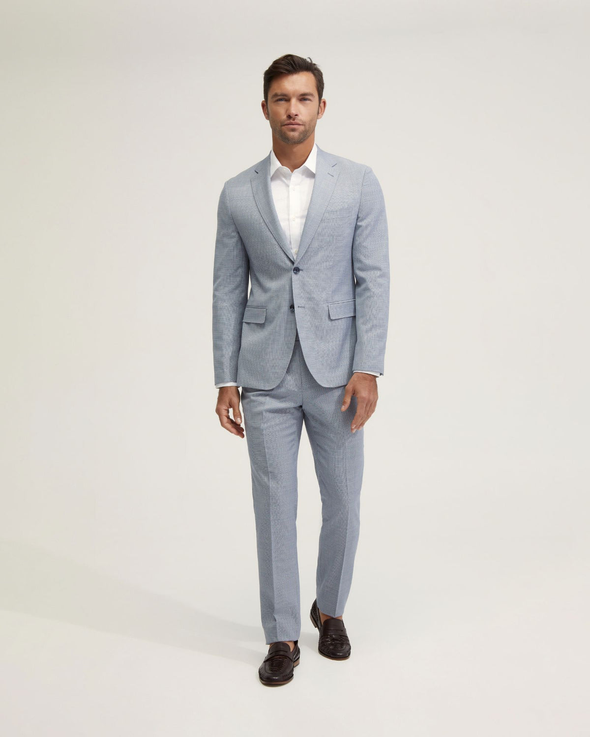 BYRON WOOL SUIT TROUSERS WITH SIDE TAB MENS SUITS