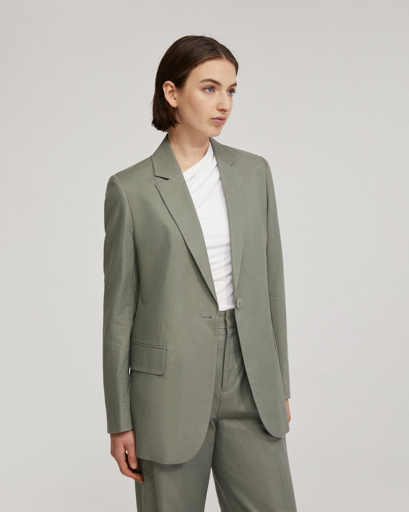 WILLOW LINEN BLEND JACKET WOMENS SUITS JKTS COATS