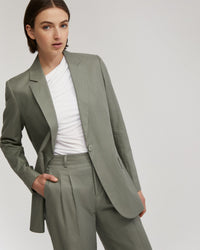 WILLOW LINEN BLEND JACKET WOMENS SUITS JKTS COATS