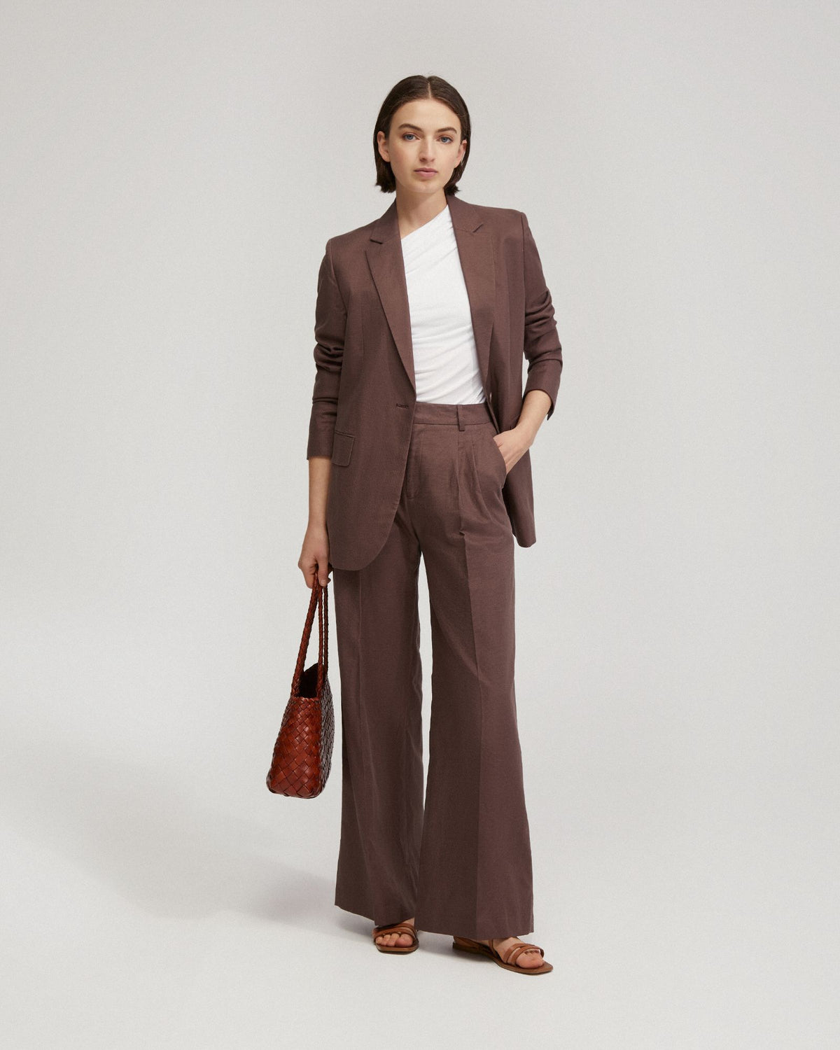 WILLOW LINEN BLEND JACKET WOMENS SUITS JKTS COATS