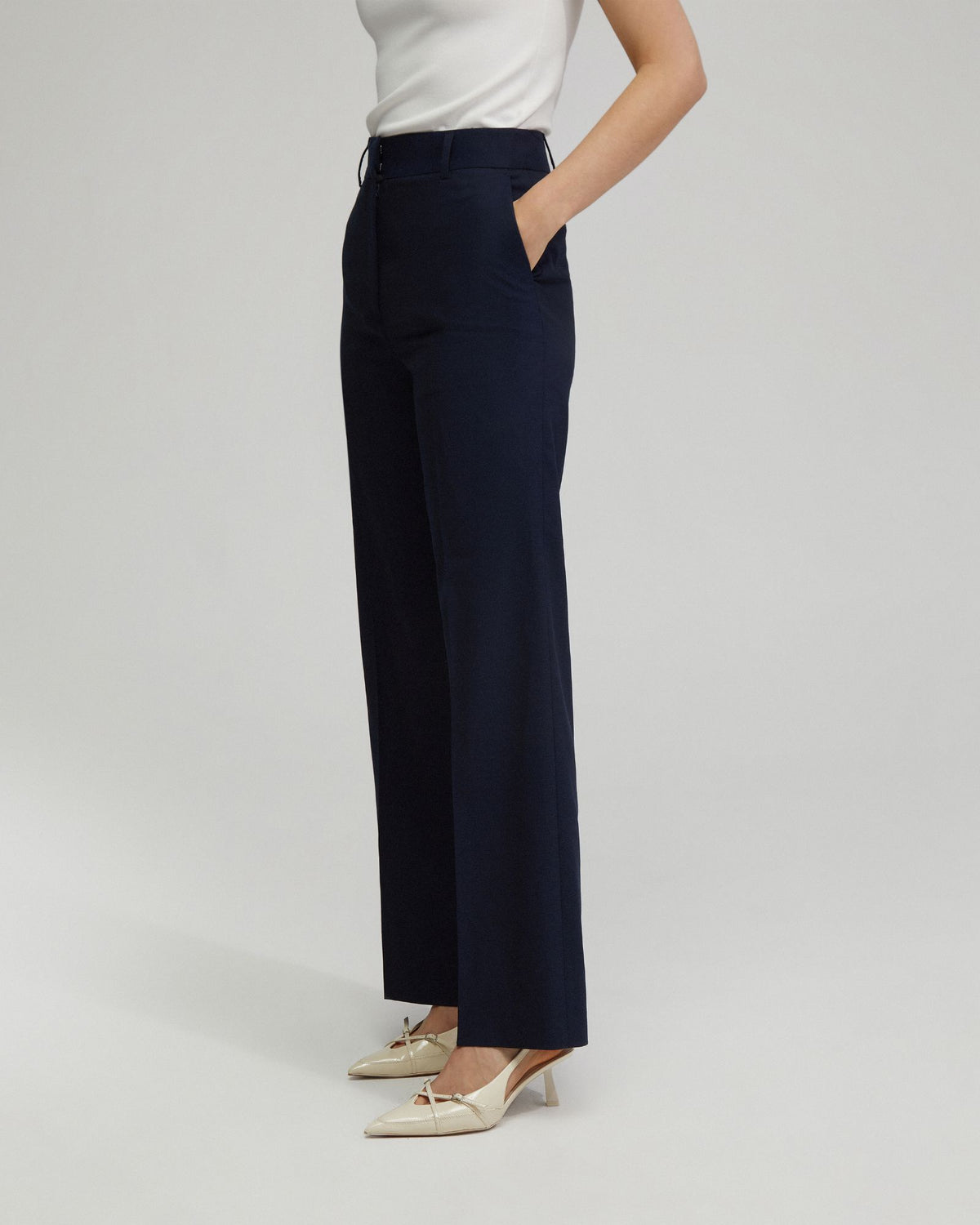 Lydia Wool Stretch Suit Trousers