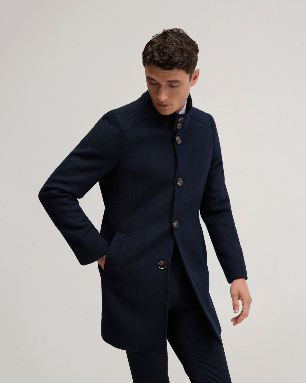 Dunbar Wool Rich Overcoat MENS JACKETS AND COATS