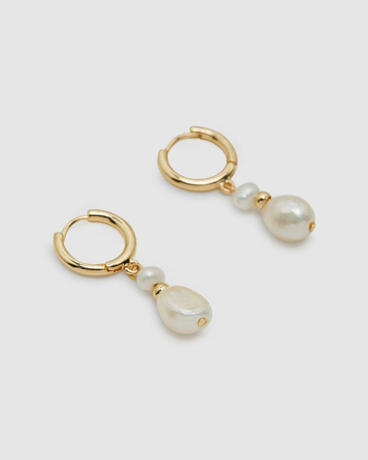 TIA PEARL AND HOOP EARRING WOMENS ACCESSORIES