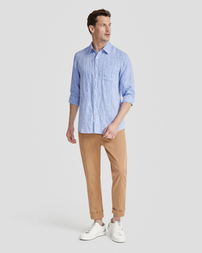 HOLLOWAY PURE LINEN SHIRT MENS SHIRTS