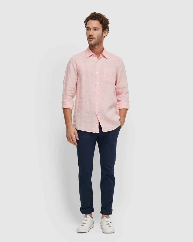 HOLLOWAY PURE LINEN SHIRT MENS SHIRTS