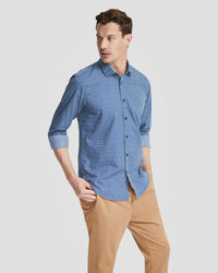 KENTON PRINTED COTTON SHIRT MENS SHIRTS