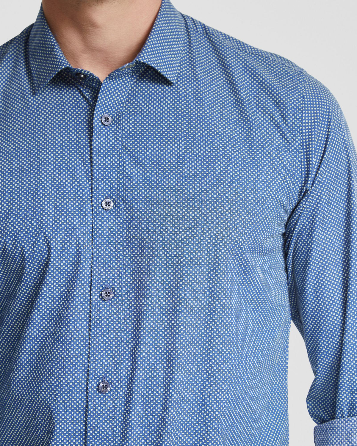 KENTON PRINTED COTTON SHIRT MENS SHIRTS