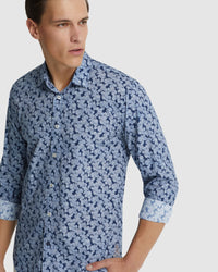 KENTON PRINTED COTTON SHIRT MENS SHIRTS