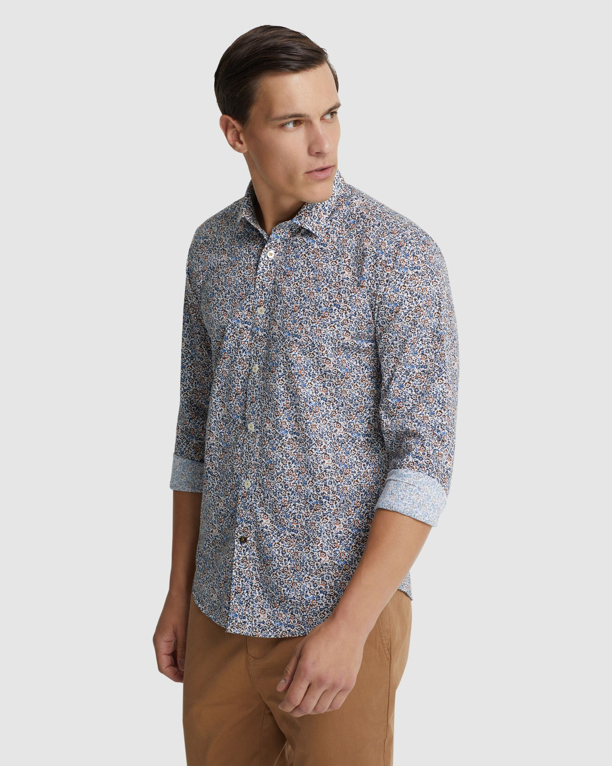 KENTON PRINTED COTTON SHIRT MENS SHIRTS