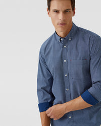 STRATTON PRINTED COTTON SHIRT MENS SHIRTS