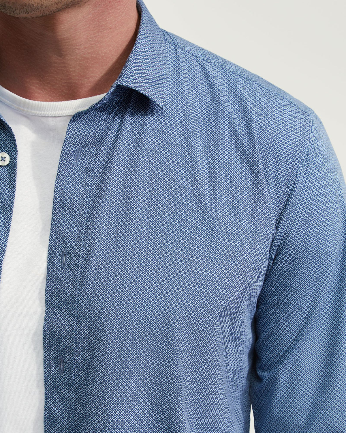 KENTON PRINTED COTTON SHIRT - AVAILABLE ~ 1-2 weeks MENS SHIRTS