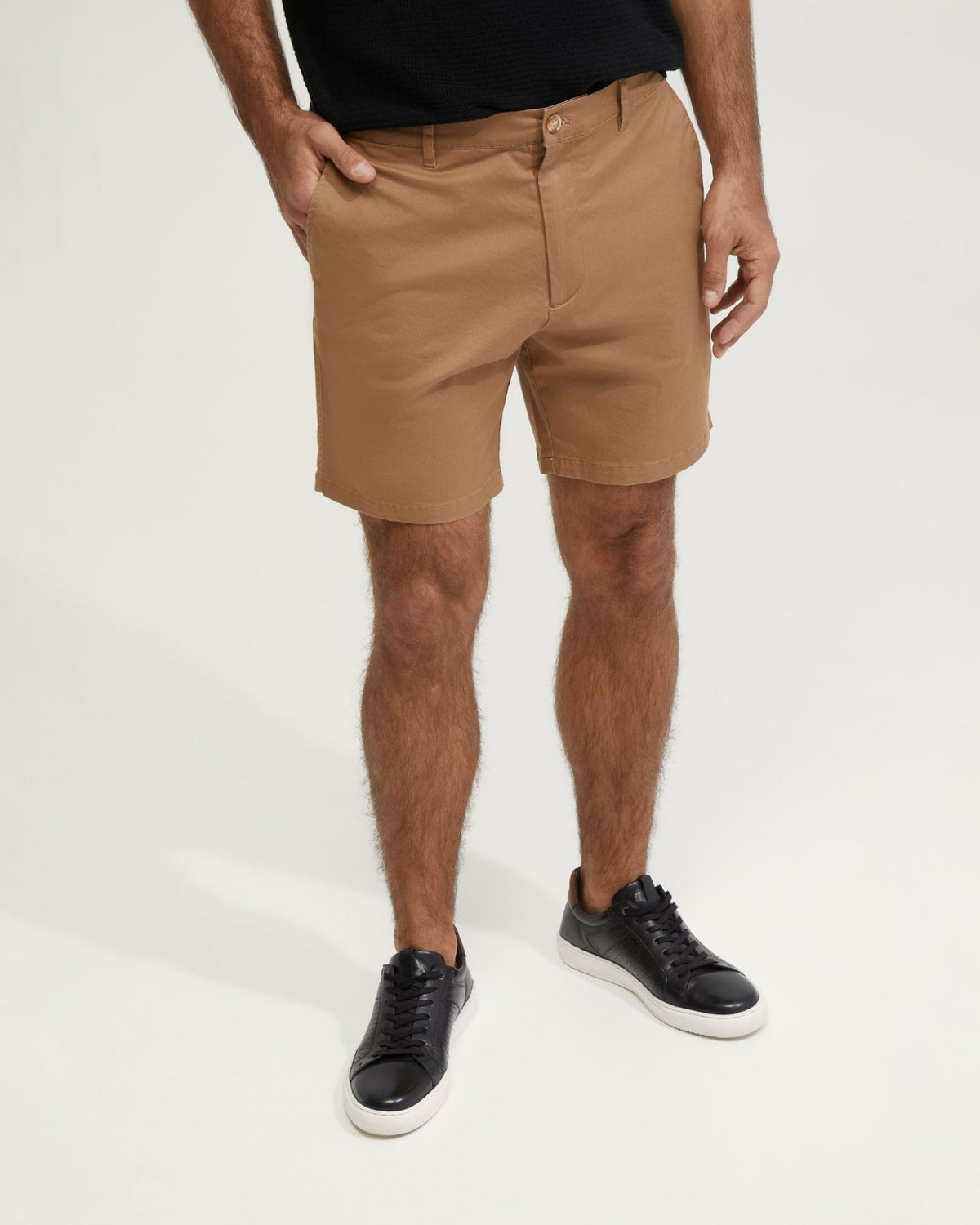 Cotton stretch shorts on sale