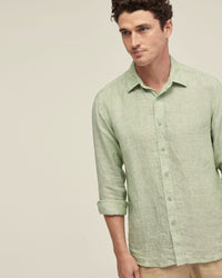 FERGUS PURE LINEN SHIRT MENS SHIRTS