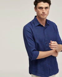 FERGUS PURE LINEN SHIRT MENS SHIRTS