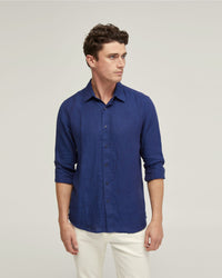 FERGUS PURE LINEN SHIRT MENS SHIRTS