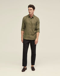 FERGUS PURE LINEN SHIRT MENS SHIRTS