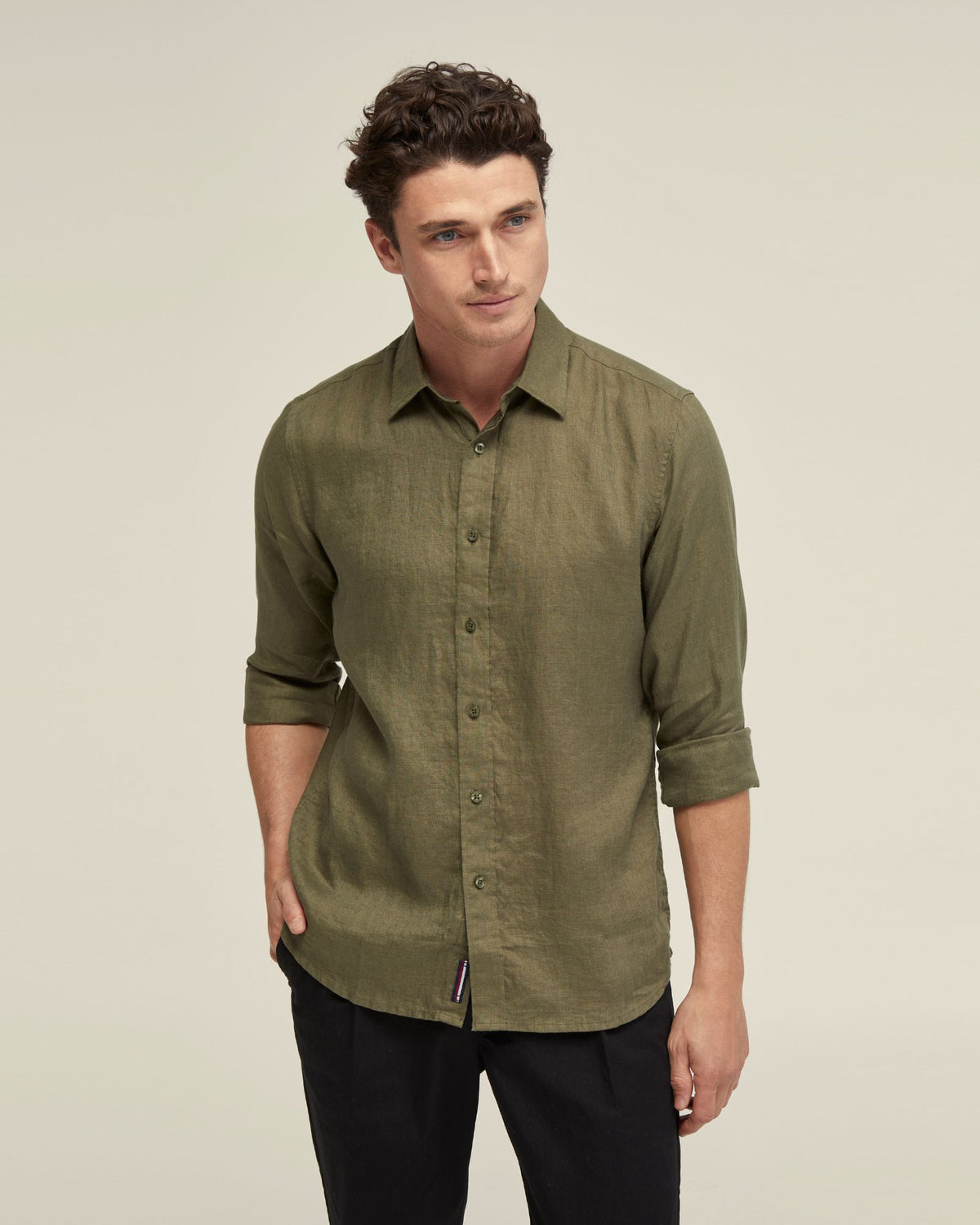 FERGUS PURE LINEN SHIRT MENS SHIRTS