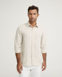 FERGUS PURE LINEN SHIRT MENS SHIRTS