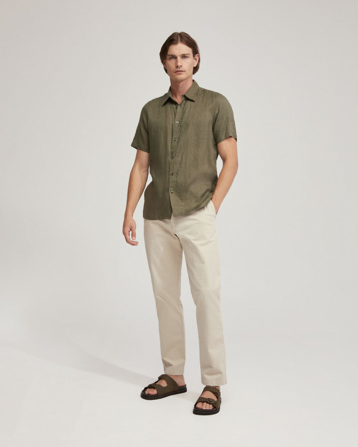 Leyton Pure Linen Short Sleeve Shirt MENS SHIRTS