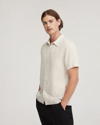 Leyton Pure Linen Short Sleeve Shirt MENS SHIRTS