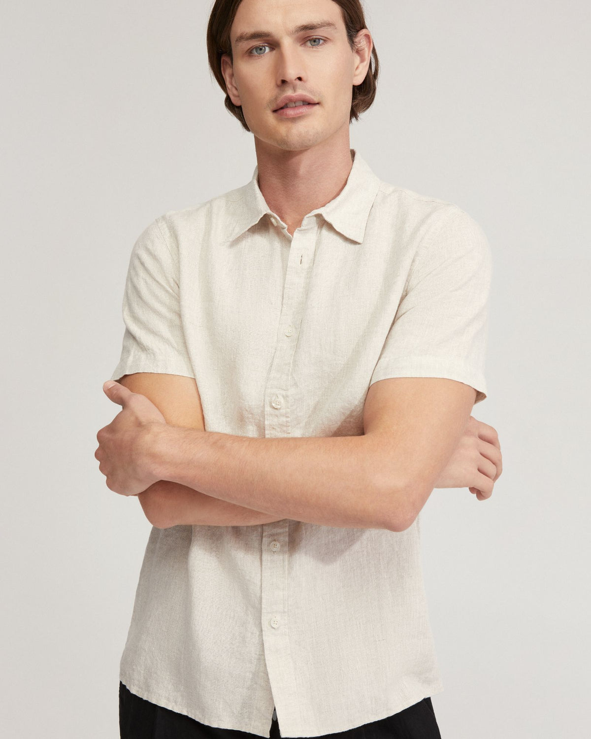 Leyton Pure Linen Short Sleeve Shirt MENS SHIRTS