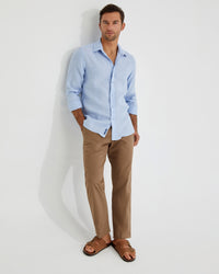 FERGUS PURE LINEN SHIRT MENS SHIRTS